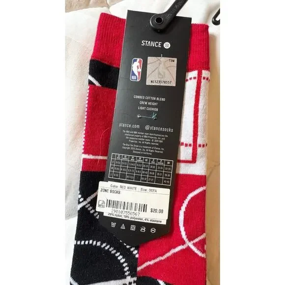 NWT Stance NBA Chicago Bulls Cotton Crew Novelty Socks Basketball - Picture 4 of 4